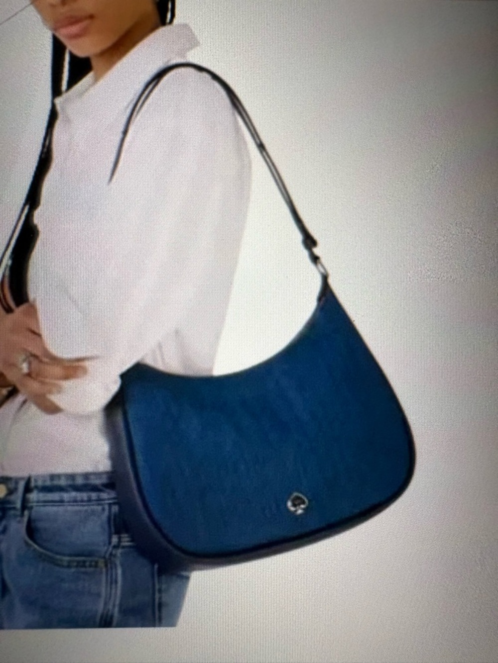 💙💙KATE SPADE NEW YORK KAYLA DENIM LARGE SHOULDER/CROSSBODY BAG!💙💙